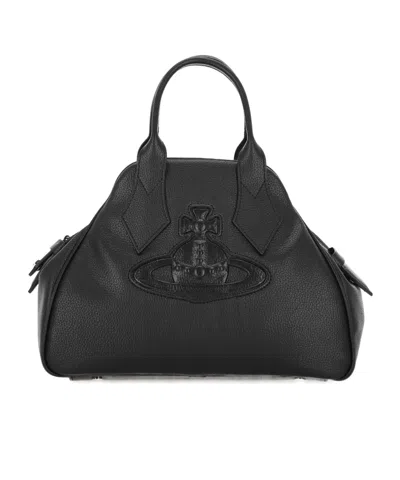 Vivienne Westwood Orb Patch Tote Bag In Black