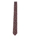 Vivienne Westwood Orb-pattern Silk Tie In Brown