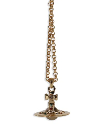 Vivienne Westwood Orb-pendant Chain Necklace In Gold