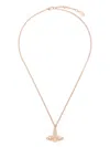 Vivienne Westwood Orb-pendant Crystal-embellished Necklace In Gold