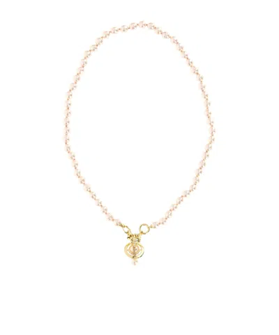 VIVIENNE WESTWOOD VIVIENNE WESTWOOD ORB-PENDANT EMBELLISHED NECKLACE