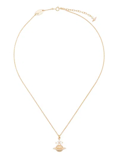 Vivienne Westwood Orb-pendant Necklace In Gold