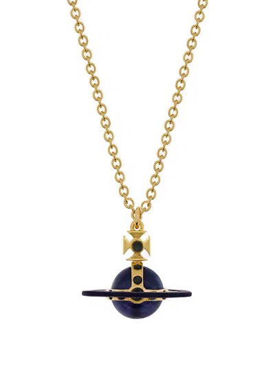 Vivienne Westwood Orb-pendant Necklace In Gold