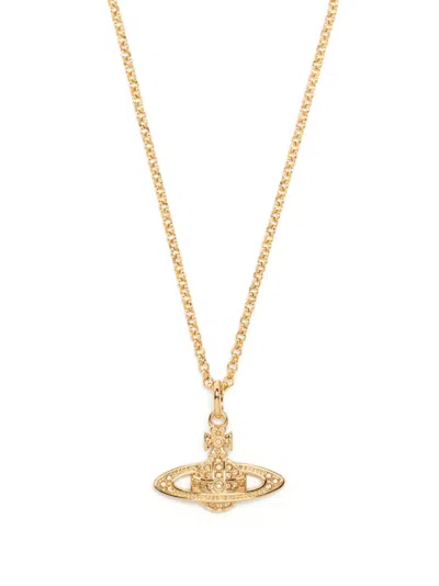 Vivienne Westwood Orb Pendant Necklace In Gold