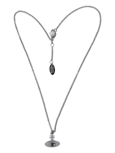 Vivienne Westwood Orb-pendant Necklace In Gray