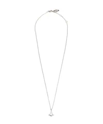 Vivienne Westwood Orb Pendant Necklace In Gray
