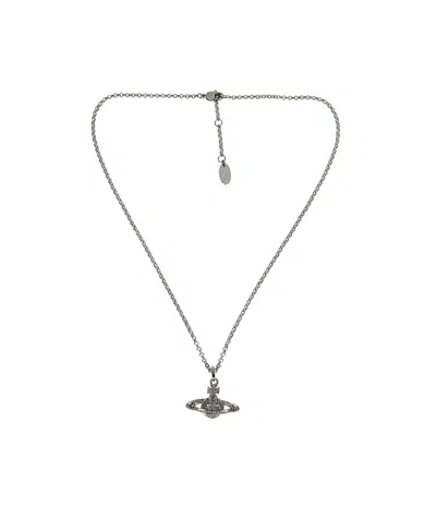 Vivienne Westwood Orb Pendant Necklace In Gray