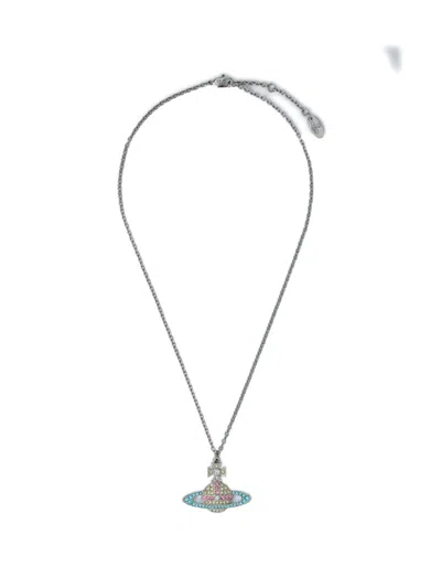 Vivienne Westwood Orb Pendant Necklace In Silver