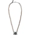 Vivienne Westwood Kitty Pearl Necklace In White