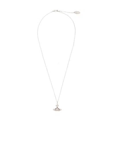 Vivienne Westwood Orb-pendant Necklace In White