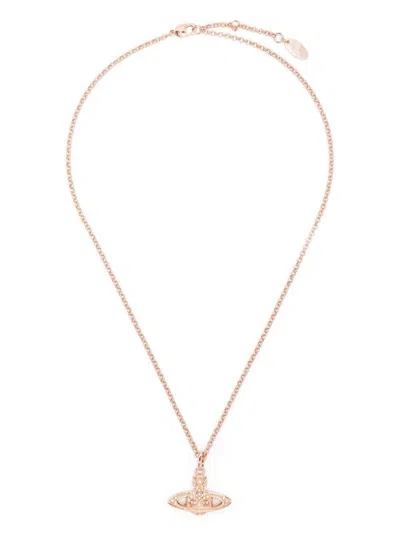 Vivienne Westwood Orb Pendant Necklace With Crystals Accessories