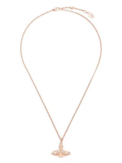 VIVIENNE WESTWOOD VIVIENNE WESTWOOD ORB PENDANT NECKLACE WITH CRYSTALS ACCESSORIES