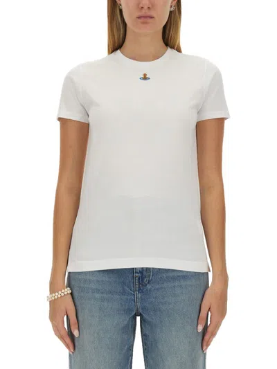 Vivienne Westwood "orb Peru" T-shirt In White