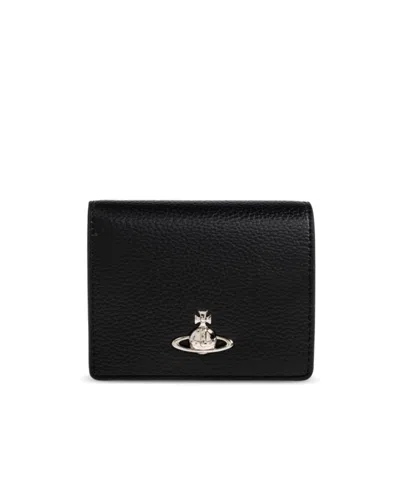 Vivienne Westwood Orb Plaque Bi-fold Wallet In Purple