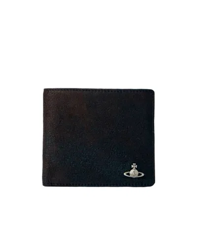 Vivienne Westwood Orb Plaque Bi-fold Wallet In Black