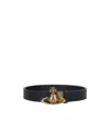 Vivienne Westwood Orb Plaque Buckle Belt In Black