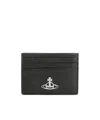 Vivienne Westwood Card Holder Flat Small Leather Goods Black