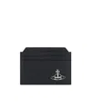 Vivienne Westwood Orbit Card Holder In Black