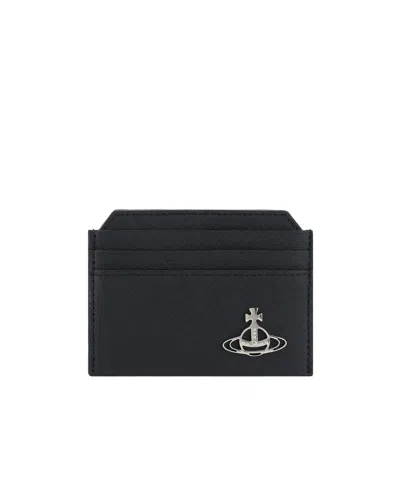 Vivienne Westwood Orb Cardholder In Black