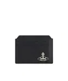 Vivienne Westwood Orb-plaque Cardholder In Black