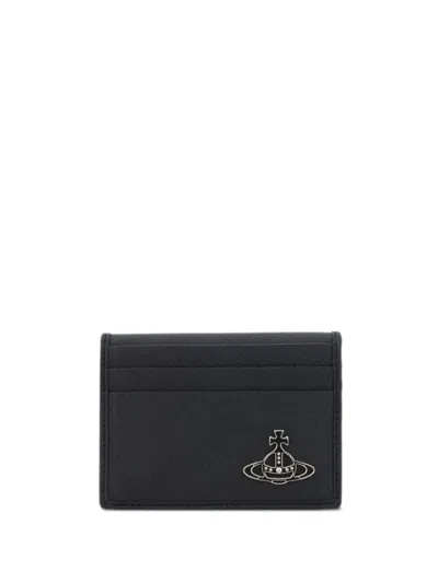 Vivienne Westwood Orb Plaque Bi-fold Card Holder In Green