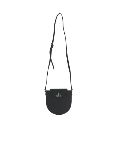 Vivienne Westwood Orb-plaque Crossbody Bag In Green