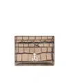 Vivienne Westwood Orb Plaque Embossed Card Holder In Nude