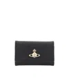 Vivienne Westwood Orb-plaque Keychain Holder In Black