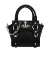 Vivienne Westwood Orb-plaque Leather Tote Bag In Black