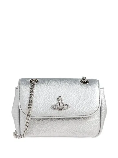 Vivienne Westwood Orb-plaque Mini Bag In Silver