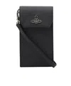 Vivienne Westwood Orb-plaque Phone Bag In Black