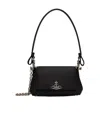 Vivienne Westwood Hazel Black Handbag With Front Orb Logo In Faux Leather Woman In Black