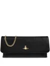 Vivienne Westwood Orb Plaque Small Shoulder Bag In Black