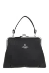 Vivienne Westwood Logo Plaque Chained Tote Bag In Nero