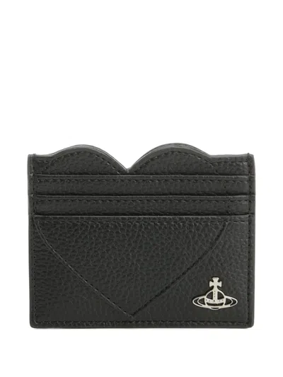Vivienne Westwood Orb-plaque Wallet In Black