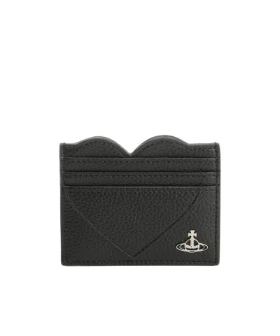 Vivienne Westwood Orb-plaque Wallet In Black