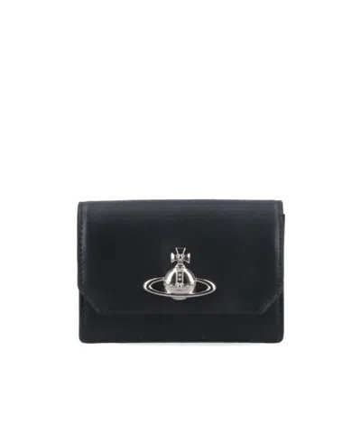 Vivienne Westwood Orb Plaque Wallet In Black