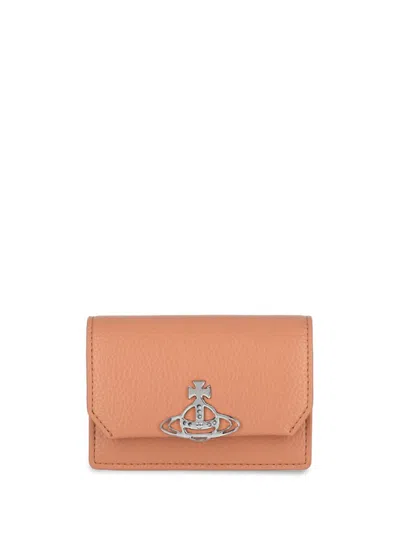 Vivienne Westwood Logo Wallet In Orange