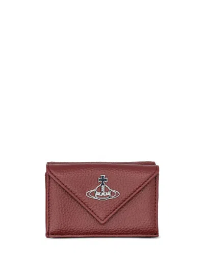 Vivienne Westwood Orb-plaque Wallet In Red