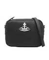 Vivienne Westwood Anna Crossbody Bag In Synthetic Leather In Black