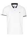 Vivienne Westwood Striped Tipping Polo Shirt With Short Sleeves In White