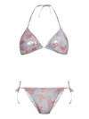 Vivienne Westwood Orb-print Bikini Set In Silver