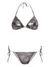 Vivienne Westwood Triangle Swimsuit In Silver