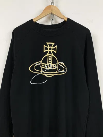 Pre-owned Vivienne Westwood Orb Print Black Sweatshirt