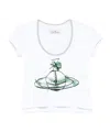 Vivienne Westwood Sleeves Round Neck Graphic Print In White