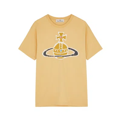 Vivienne Westwood Orb-print Cotton T-shirt In Yellow