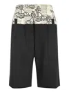 Vivienne Westwood Orb-print Elasticated-waistband Shorts In Black