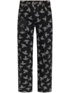 Vivienne Westwood Orb-print Regular-fit Jeans In Black