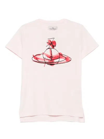 Vivienne Westwood Orb-print T-shirt In Pink