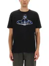 Vivienne Westwood Orb Print T-shirt In Black
